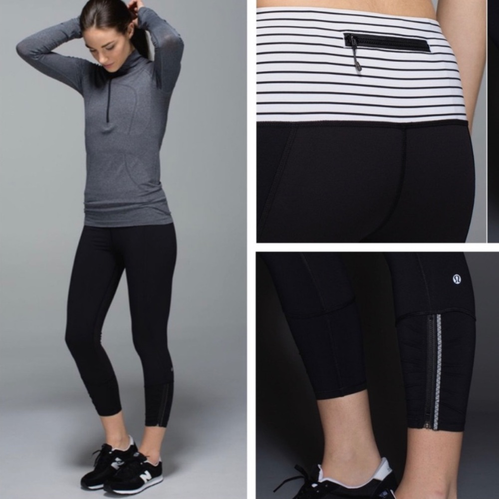 Lululemon Quiet Stripe Runday Leggings